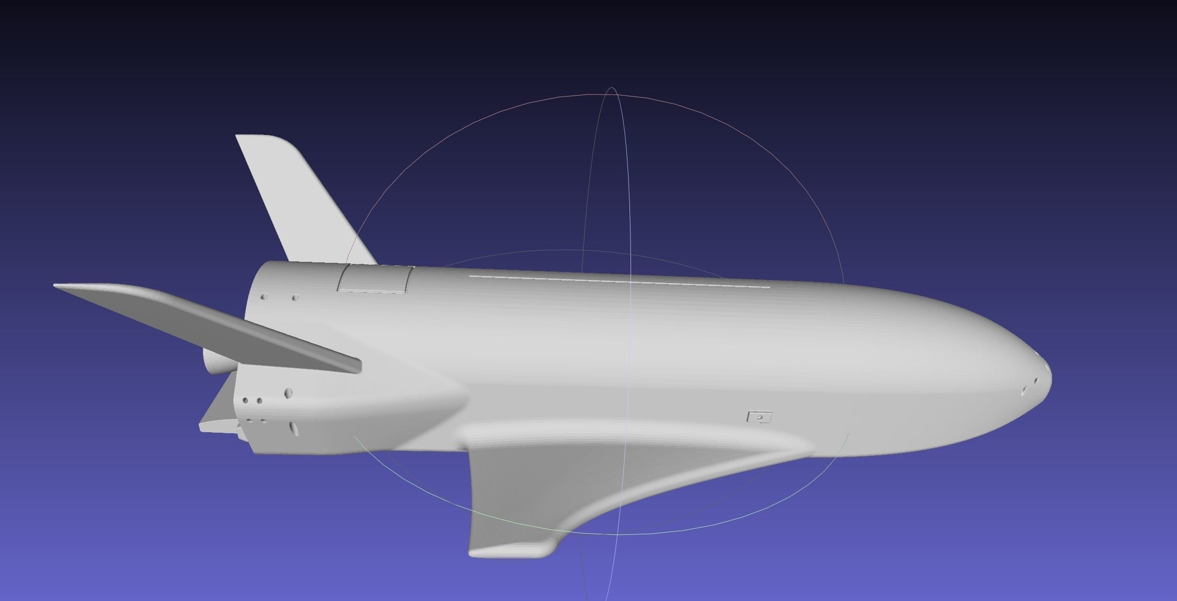Boeing X-37B OTV Experimental Spaceplane Miniature 3D print model_31