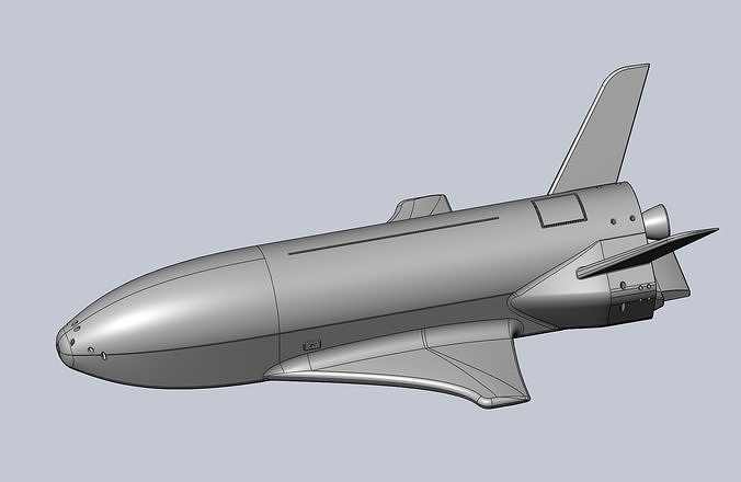 Boeing X-37B OTV Experimental Spaceplane Miniature 3D print model