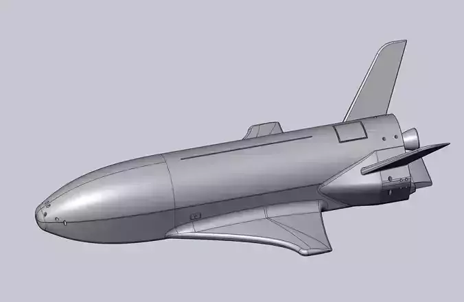 Boeing X-37B OTV Experimental Spaceplane Miniature 3D print model
