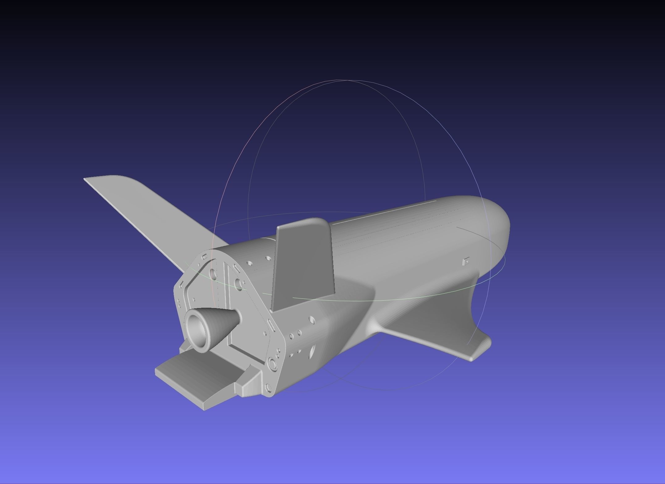 Boeing X-37B OTV Experimental Spaceplane Miniature 3D print model_2