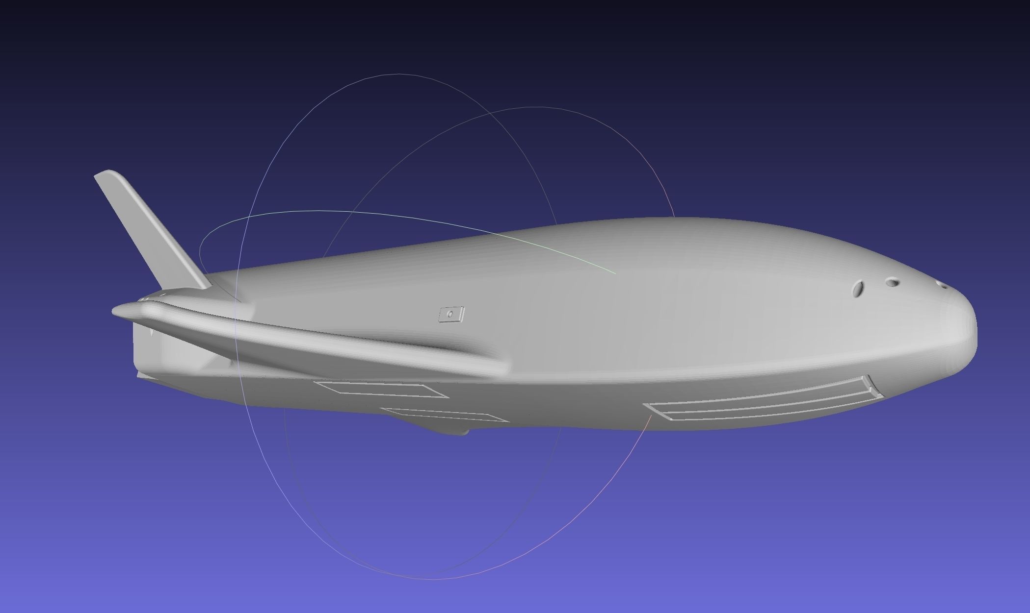 Boeing X-37B OTV Experimental Spaceplane Miniature 3D print model_17