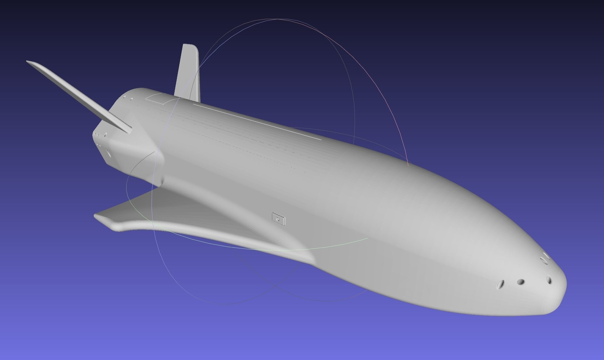 Boeing X-37B OTV Experimental Spaceplane Miniature 3D print model_16