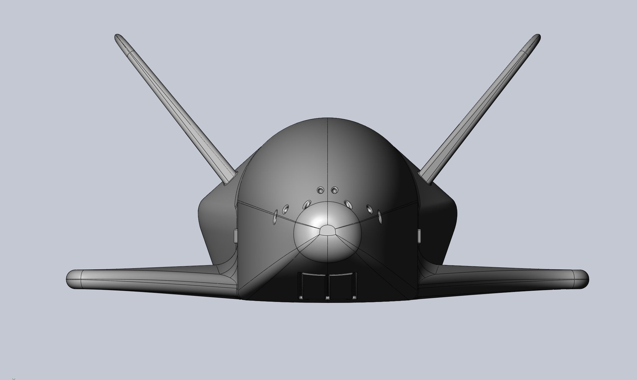 Boeing X-37B OTV Experimental Spaceplane Miniature 3D print model_33