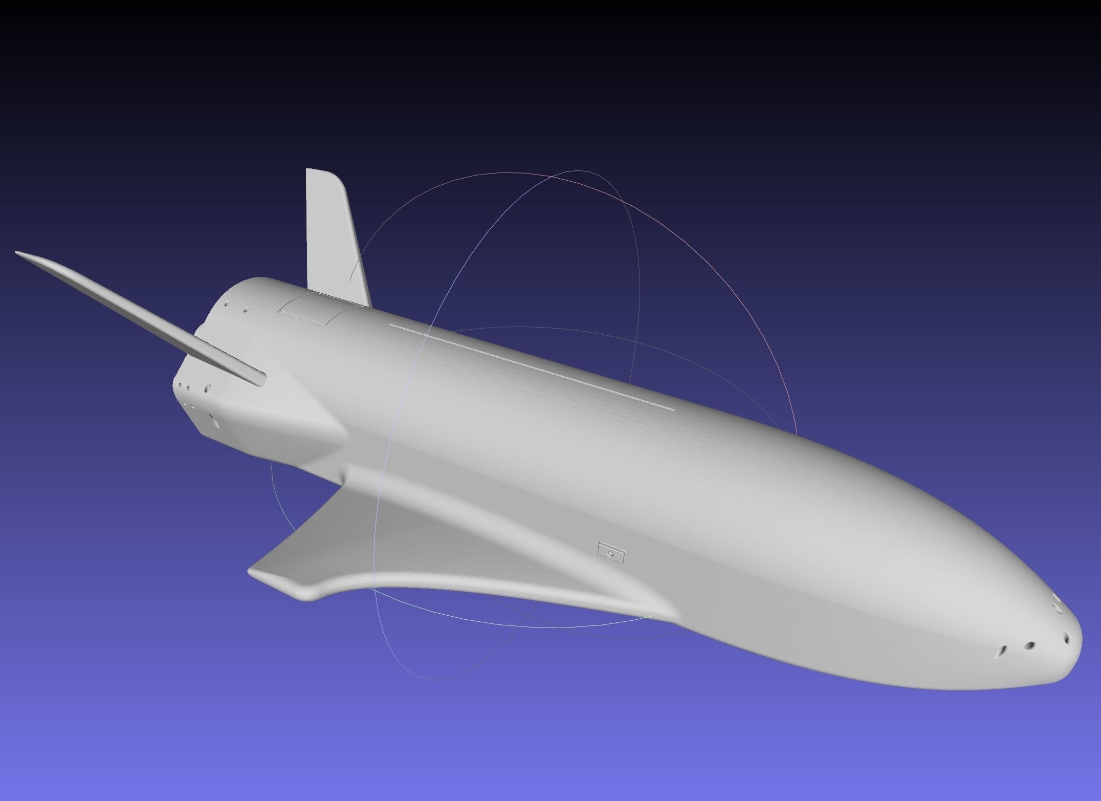 Boeing X-37B OTV Experimental Spaceplane Miniature 3D print model_21