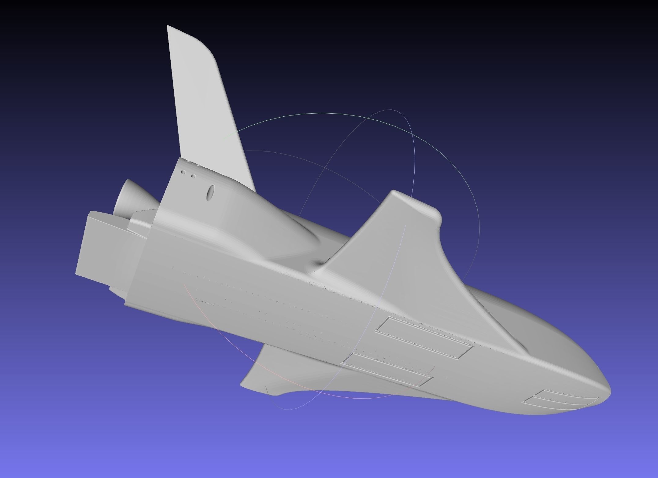 Boeing X-37B OTV Experimental Spaceplane Miniature 3D print model_18