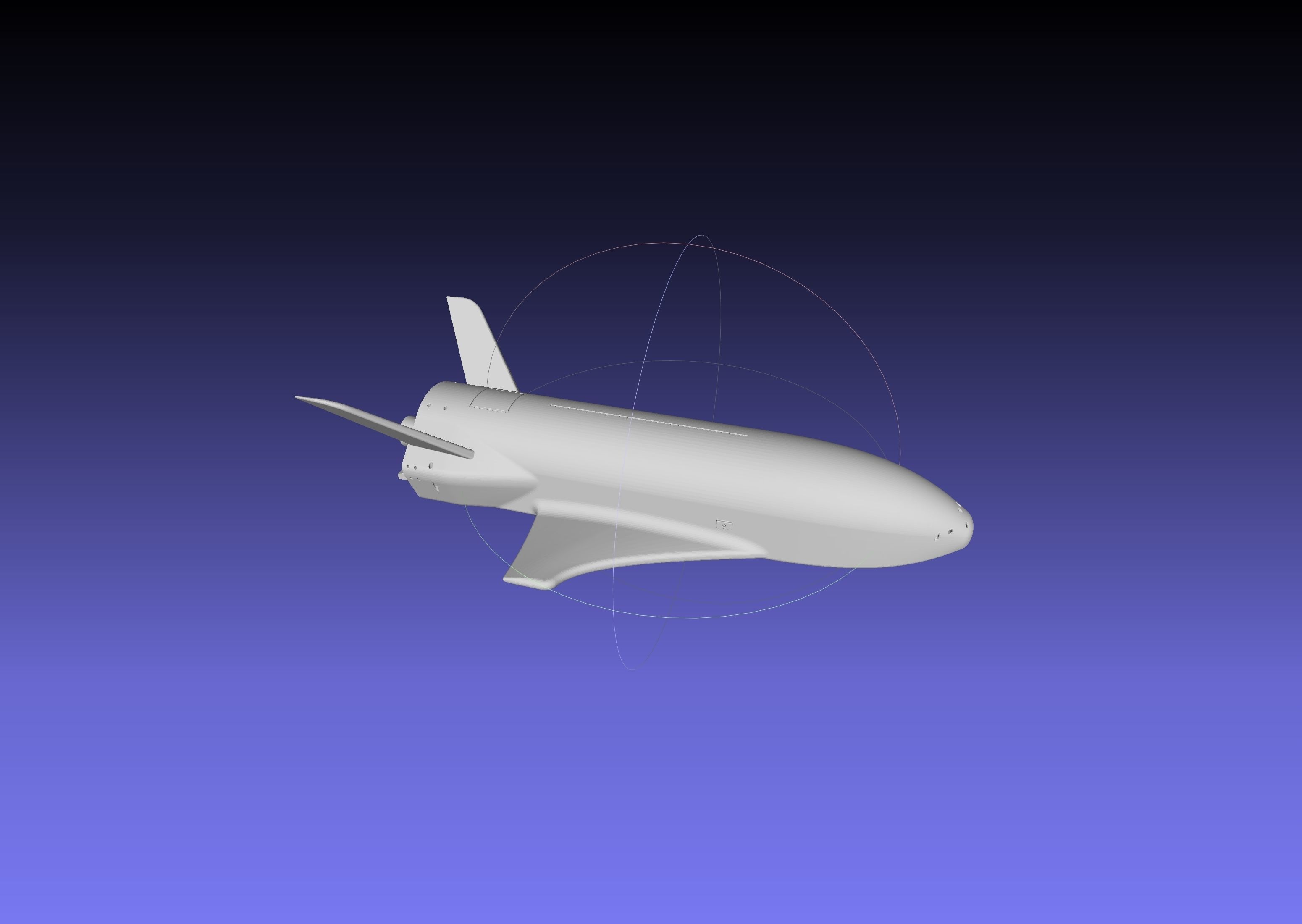 Boeing X-37B OTV Experimental Spaceplane Miniature 3D print model_29