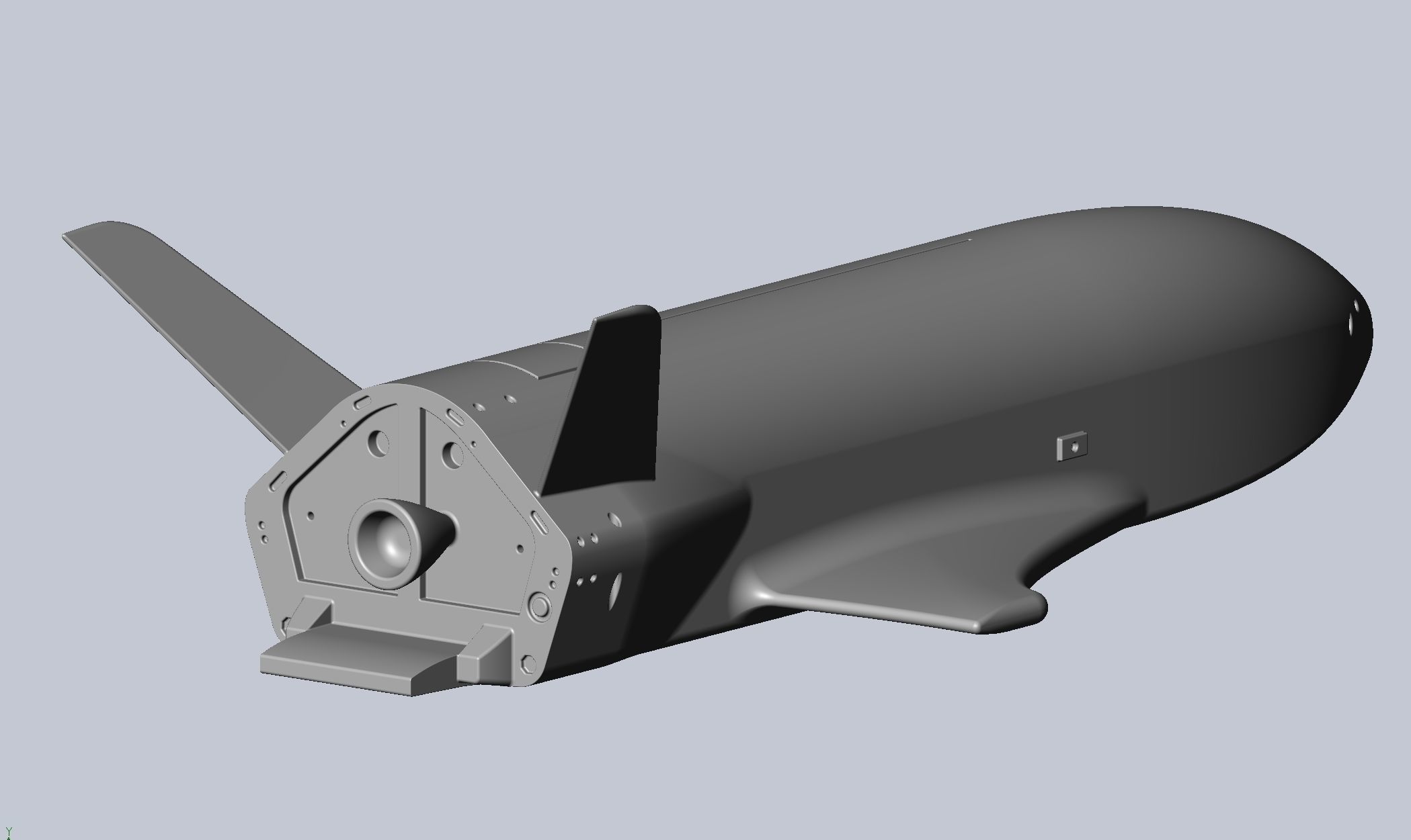 Boeing X-37B OTV Experimental Spaceplane Miniature 3D print model_14