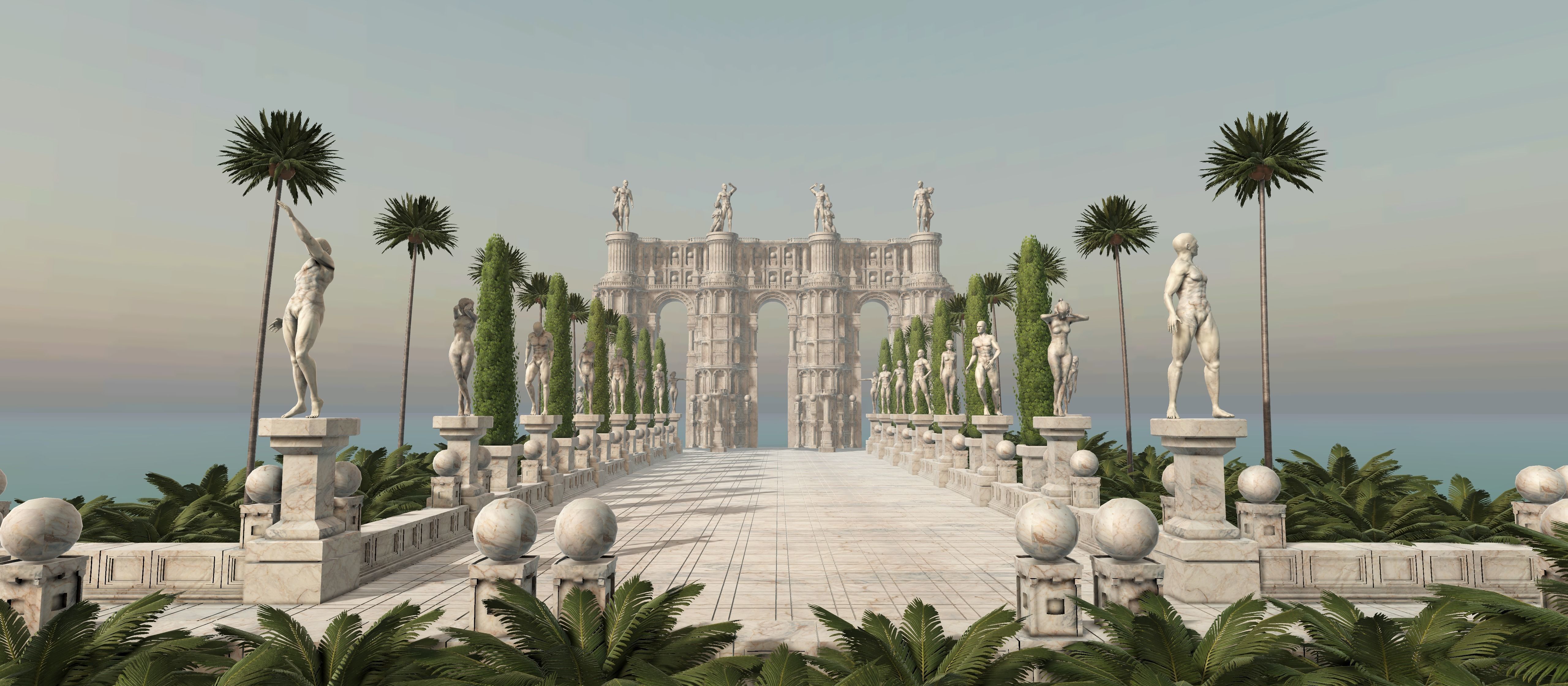 Antique Rome Scene for Unity 3D model