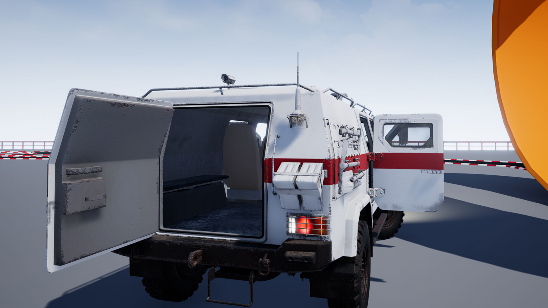 Armored Military Vehicle Low-poly 3D model_9