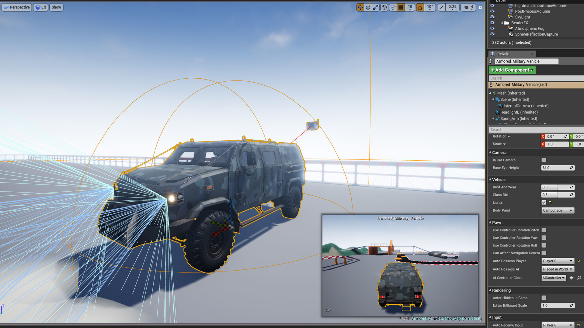 Armored Military Vehicle Low-poly 3D model_18