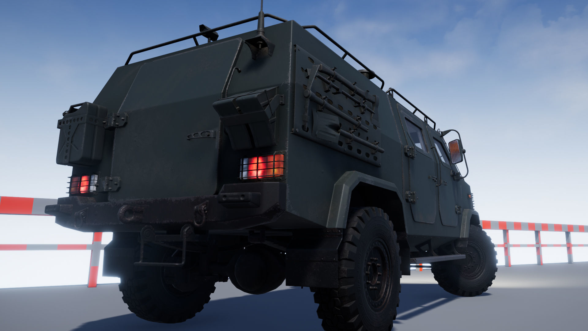 Armored Military Vehicle Low-poly 3D model_20