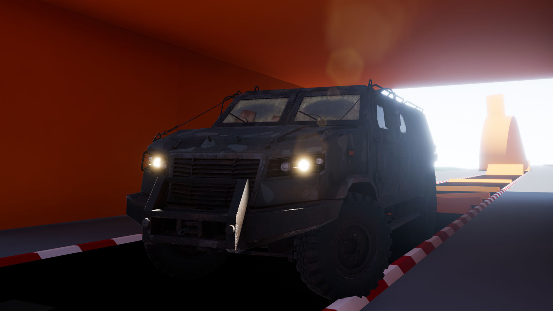 Armored Military Vehicle Low-poly 3D model_21
