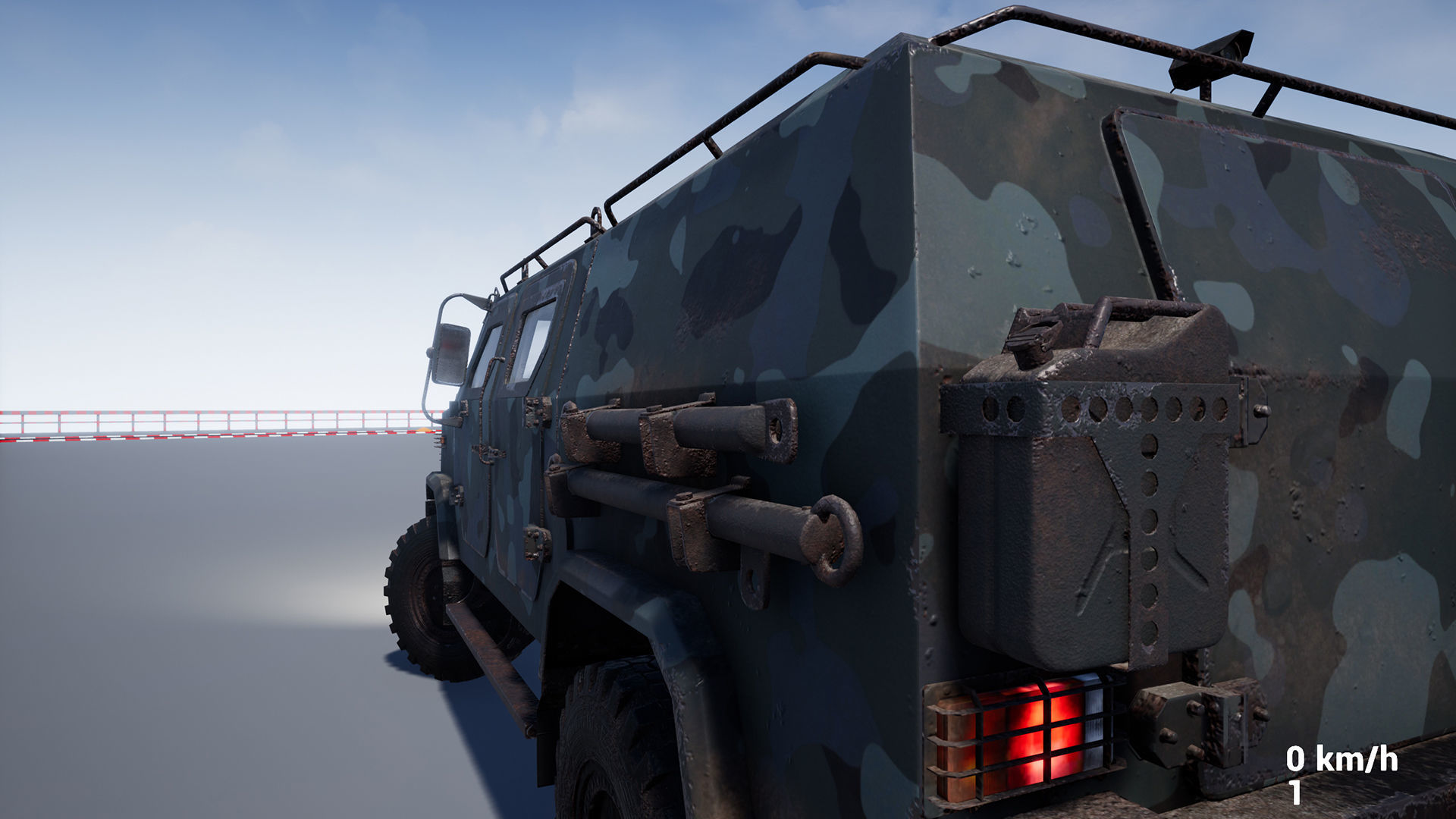 Armored Military Vehicle Low-poly 3D model_16