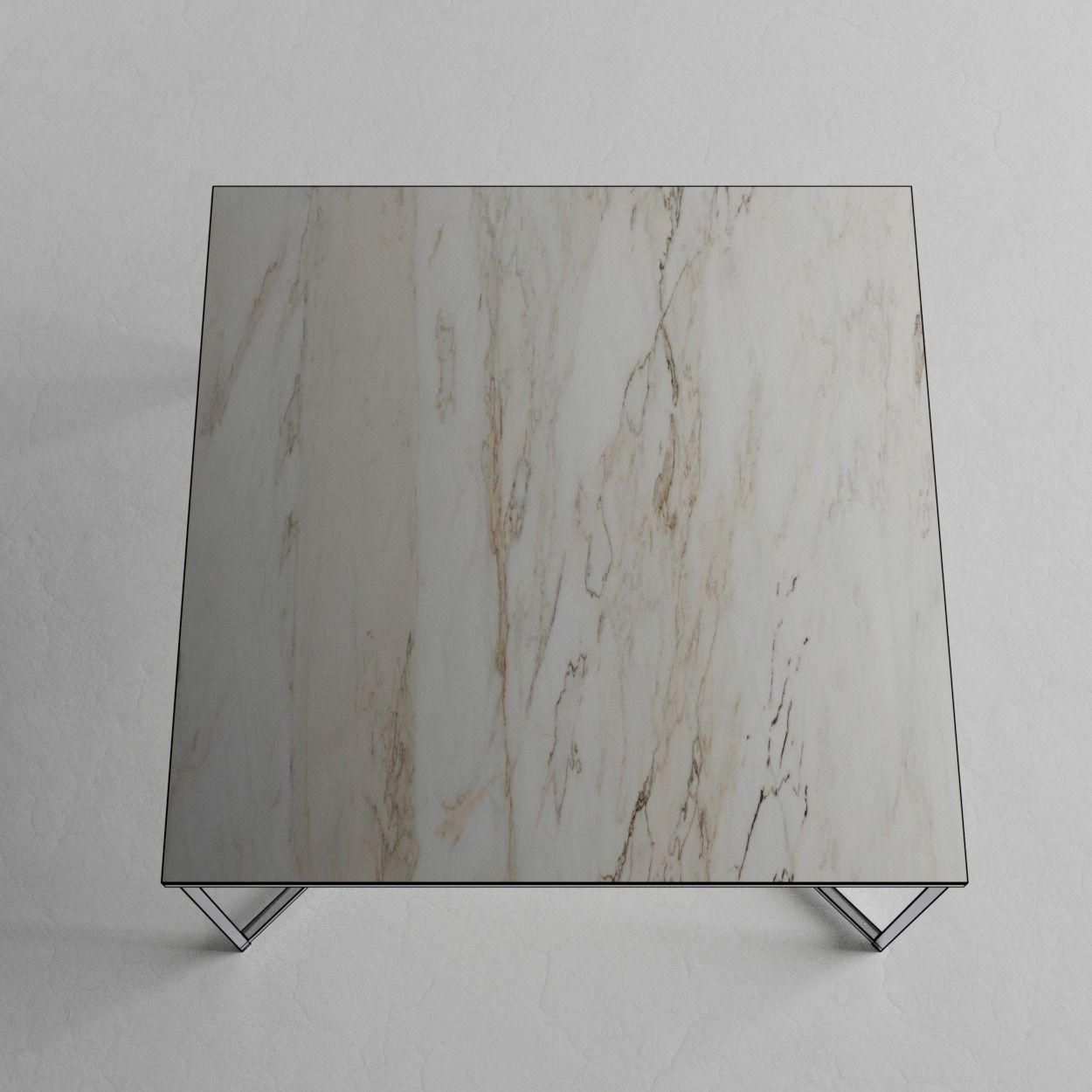 Sofatable marble and steel square 3D model_13