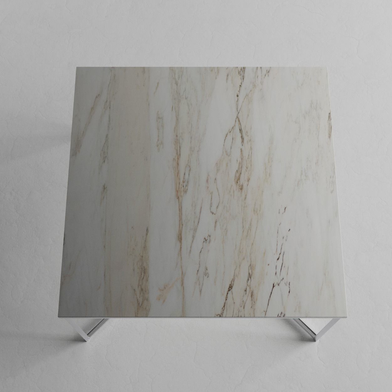 Sofatable marble and steel square 3D model_9