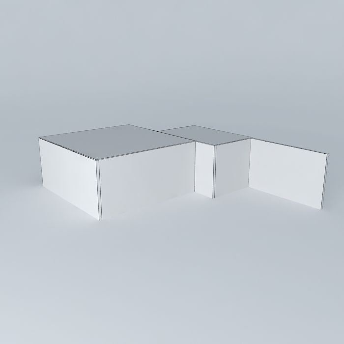 Library interior Free 3D model_4