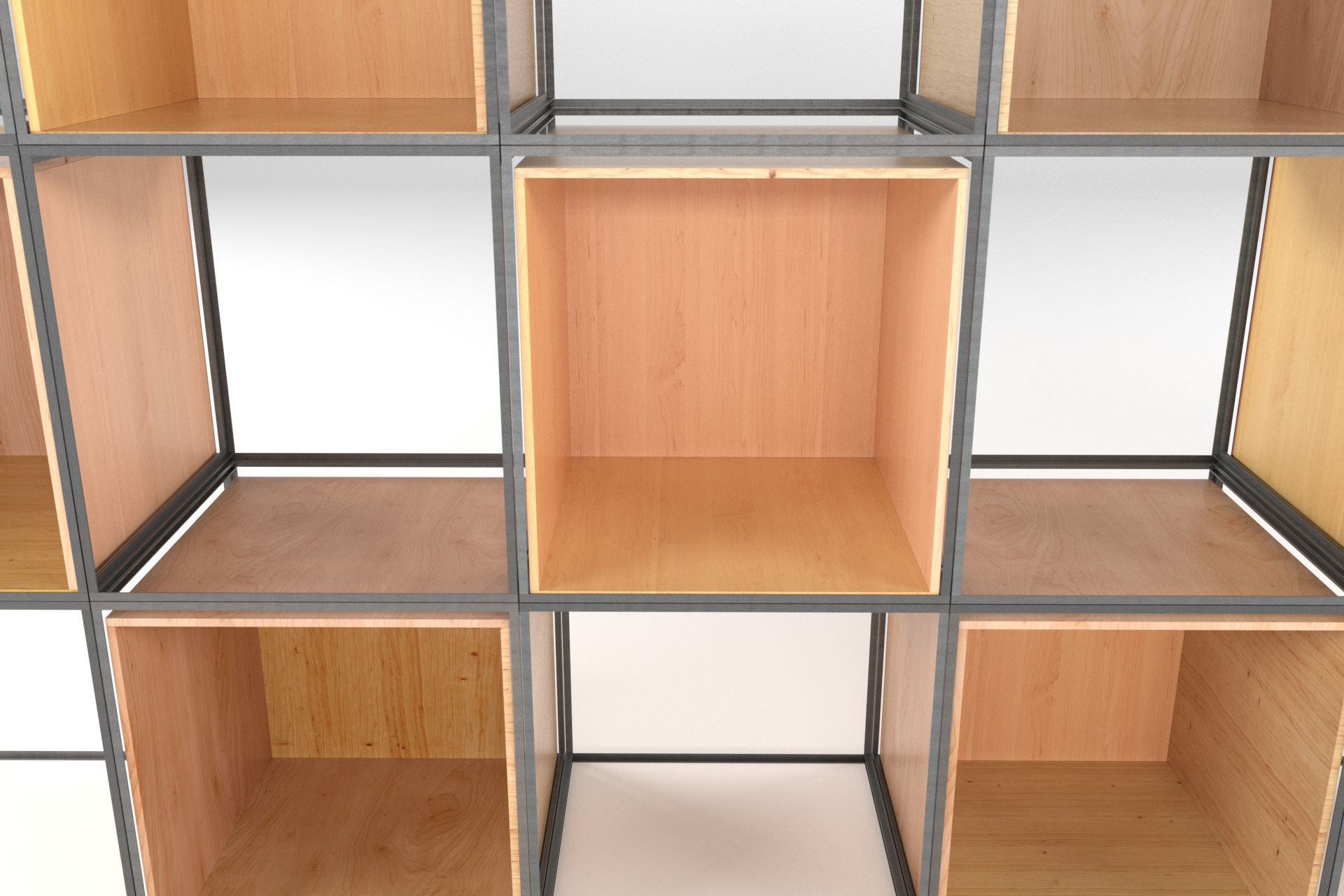 Iron shelf 3D model_2