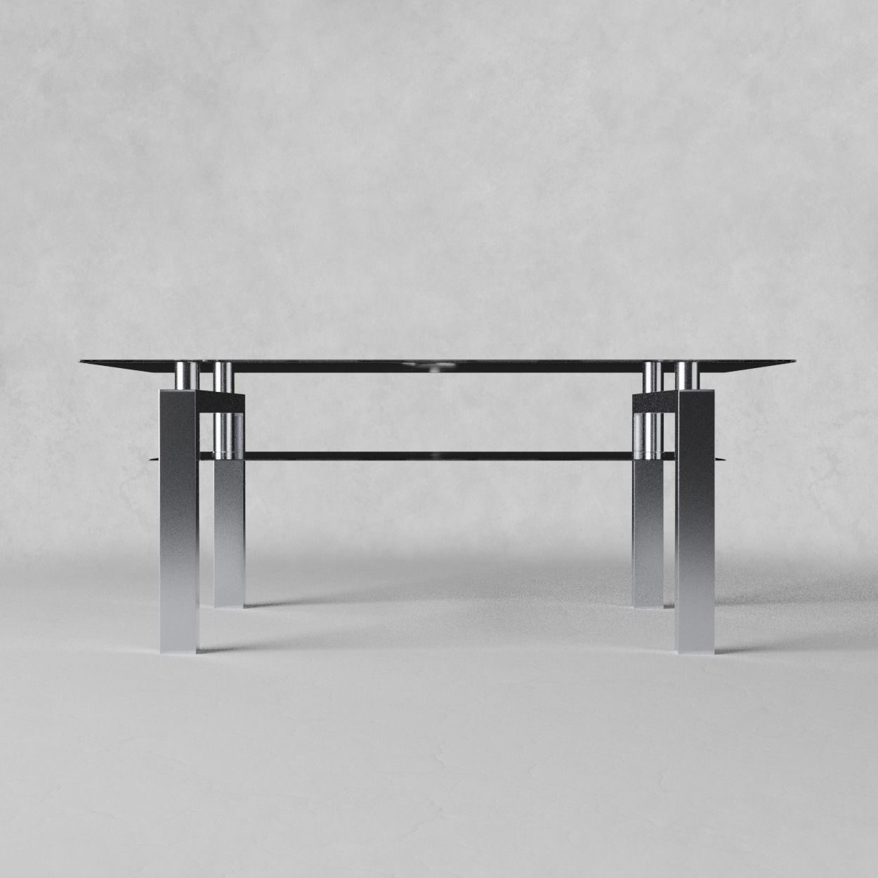 Sofatable glass 3D model_1