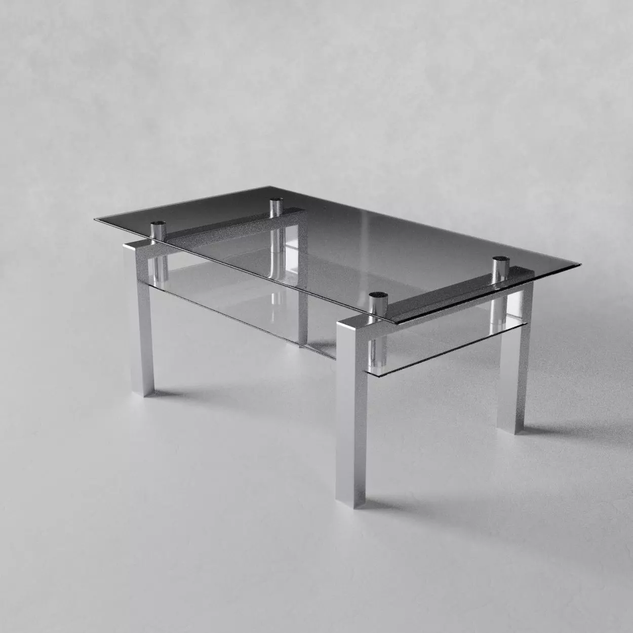 Sofatable glass 3D model_0