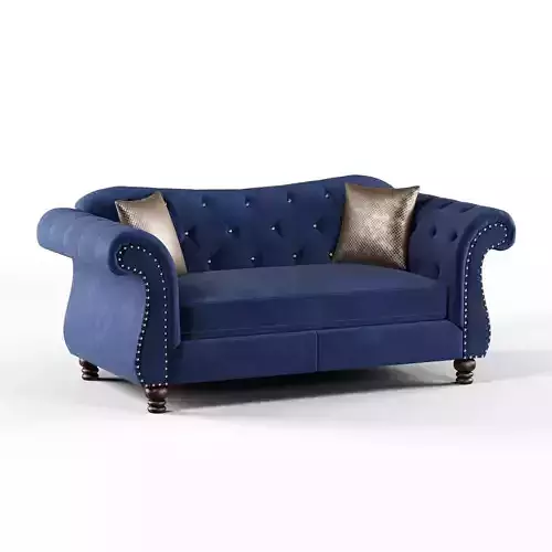 Furniture of America Sharon Tufted Fabric Loveseat 3D model