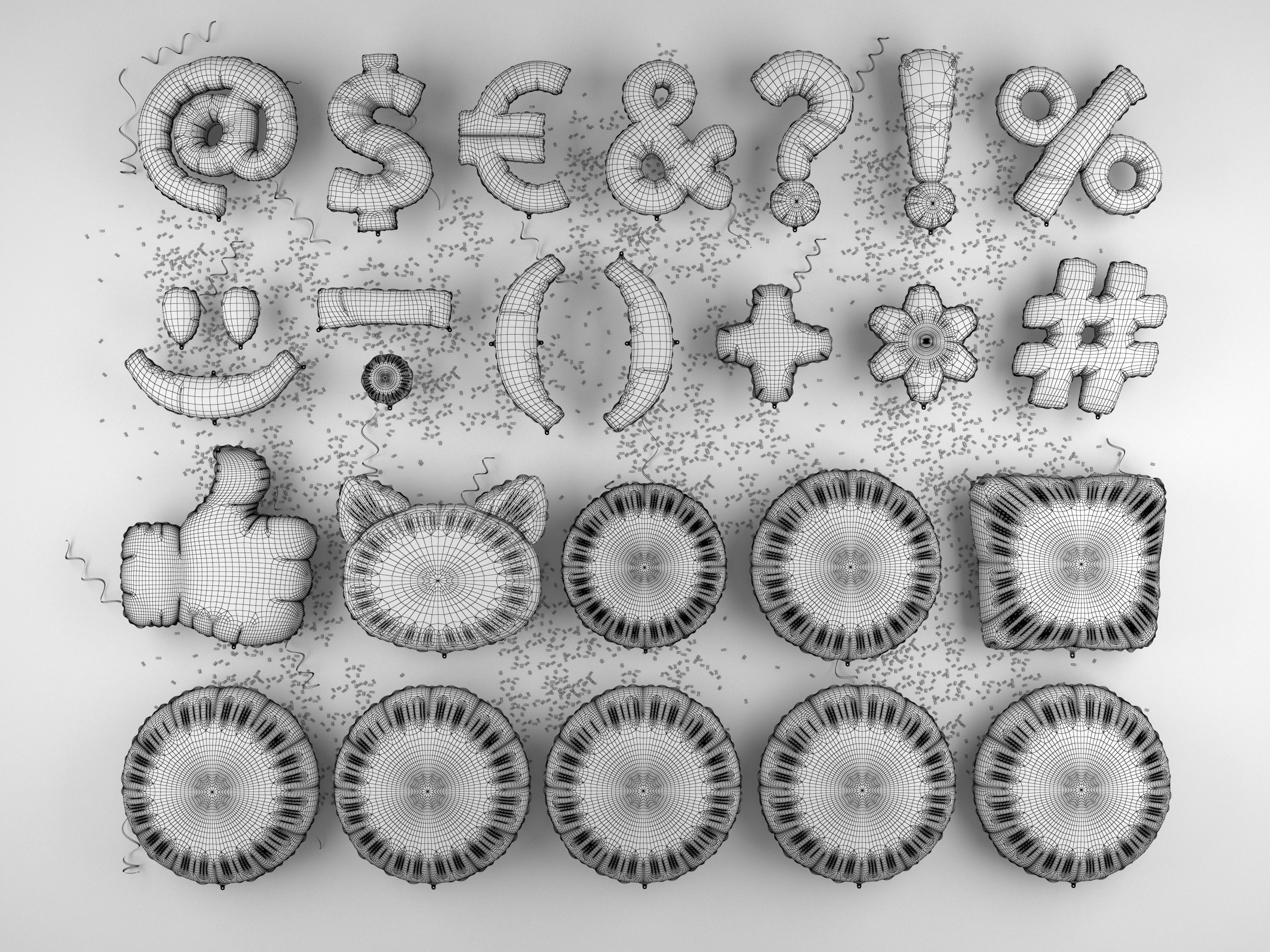 balloons figures-characters 3D model_1