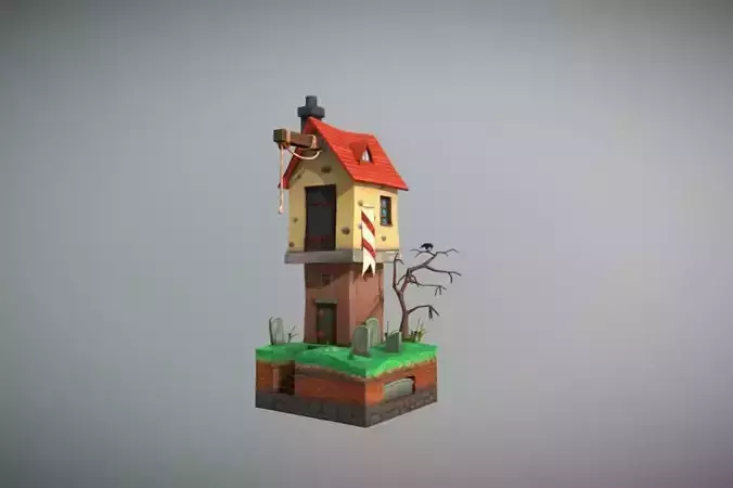 Isometric Tower 3D model