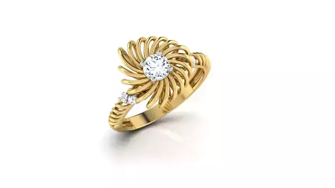 Wedding Array Ring 3D print model