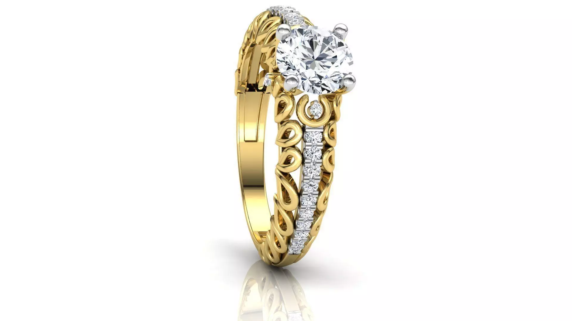 Pearl Shape Ring 3D print model_0