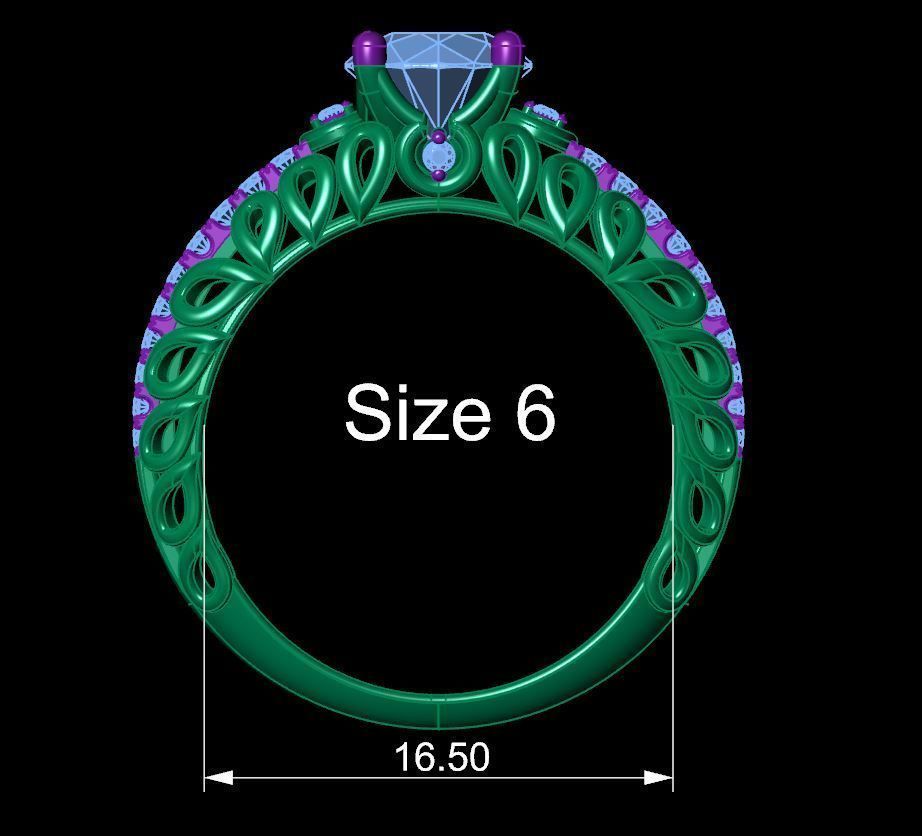 Pearl Shape Ring 3D print model_5