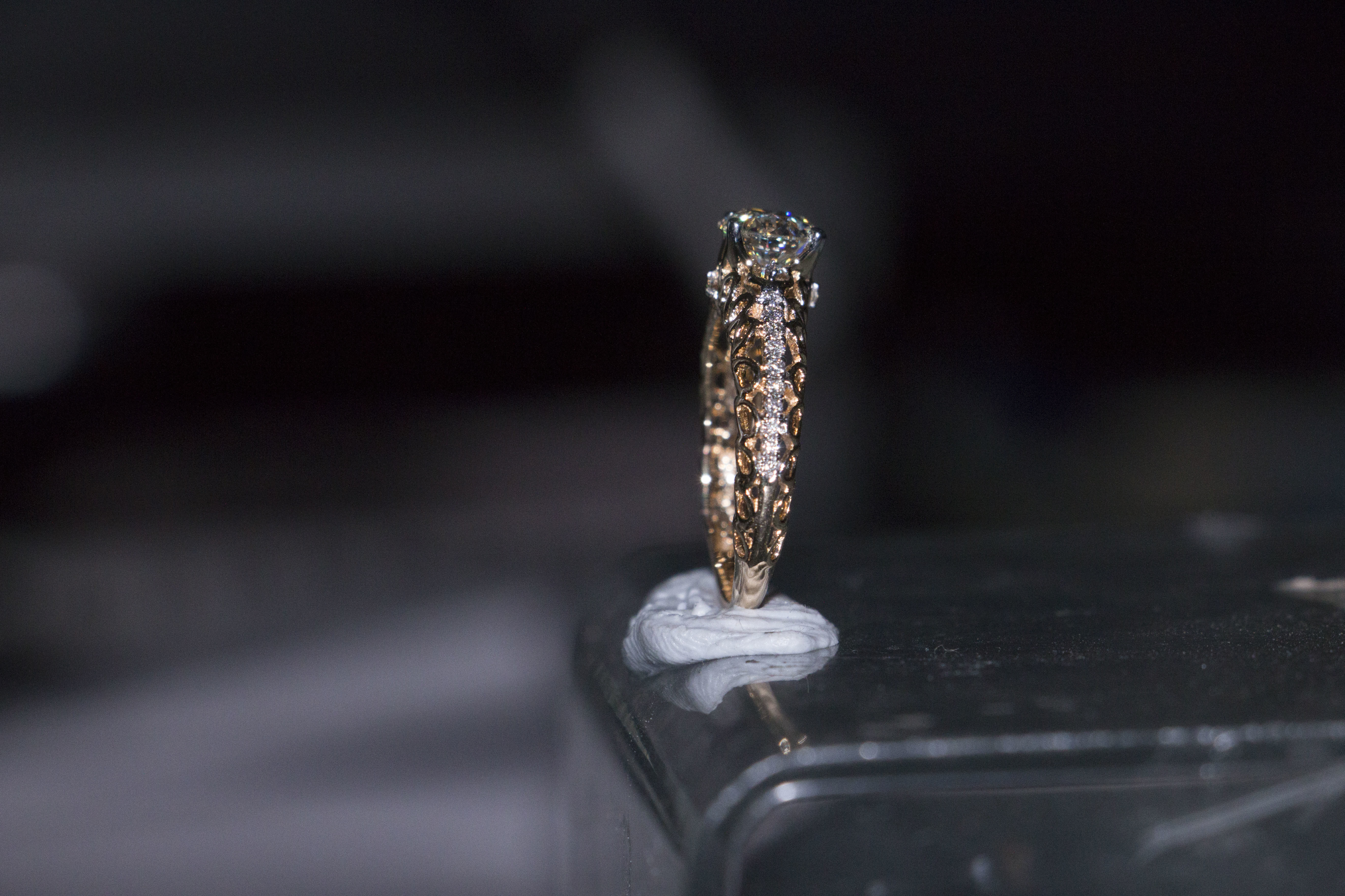 Pearl Shape Ring 3D print model_14