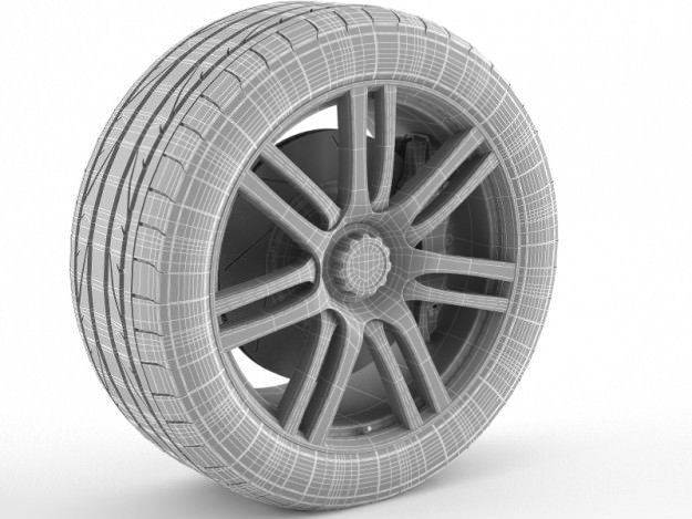 Wheel Zenvo ST1 3D model_4