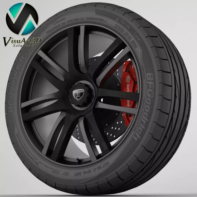Wheel Zenvo ST1 3D model_0