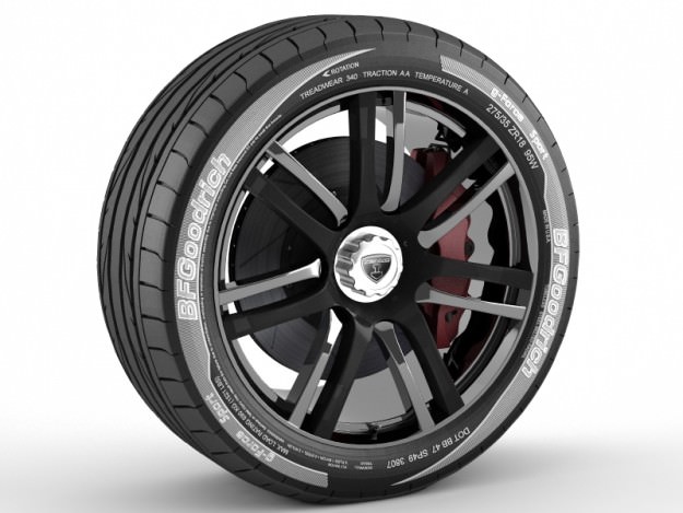 Wheel Zenvo ST1 3D model_2