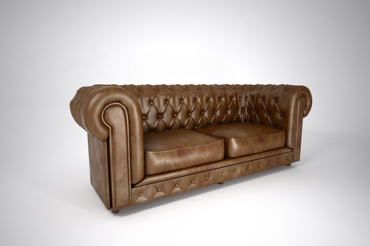 08 LEATHER SOFA DOUBLE 3D model_2