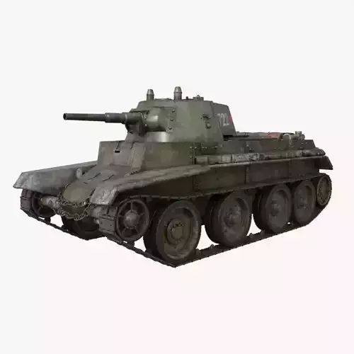 Tank BT 7 Soviet Mental Ray 3D model