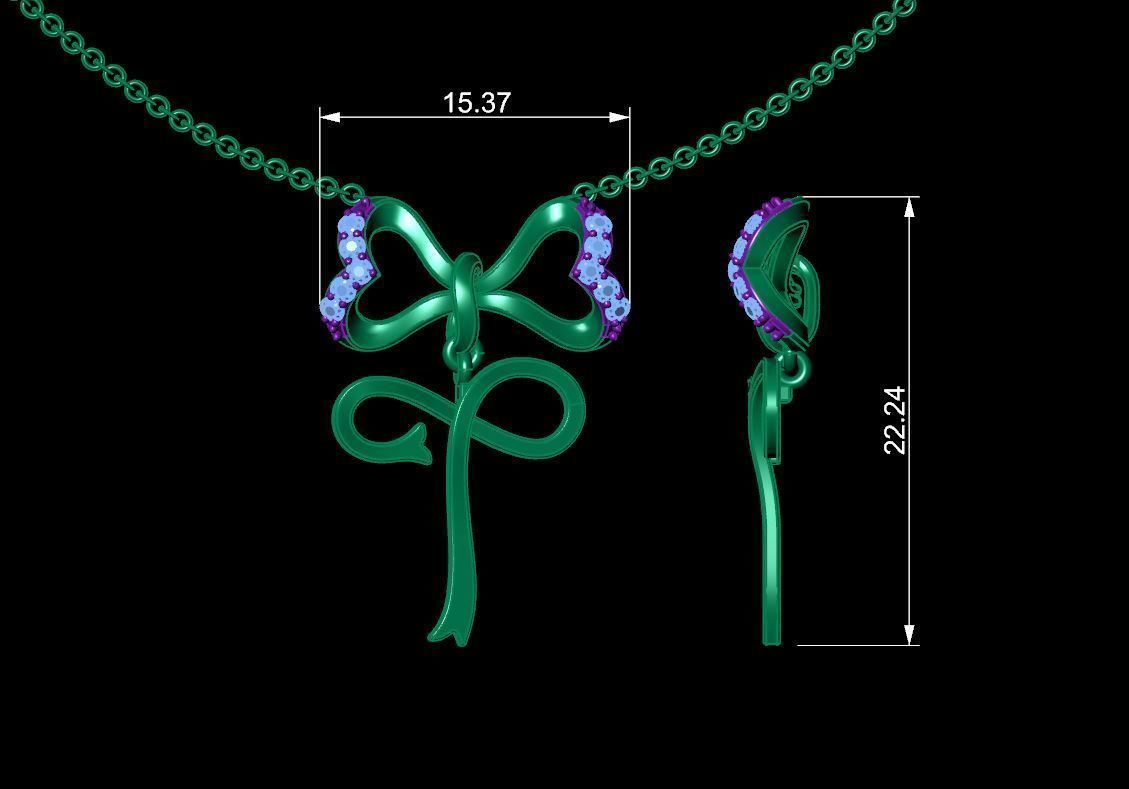 Alphabets Pendant A to Z  3D print model_26