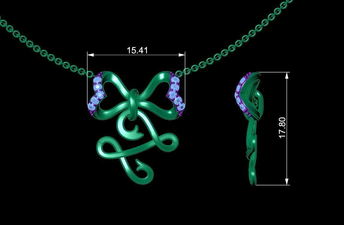 Alphabets Pendant A to Z  3D print model_32