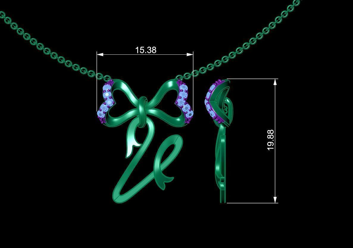 Alphabets Pendant A to Z  3D print model_28