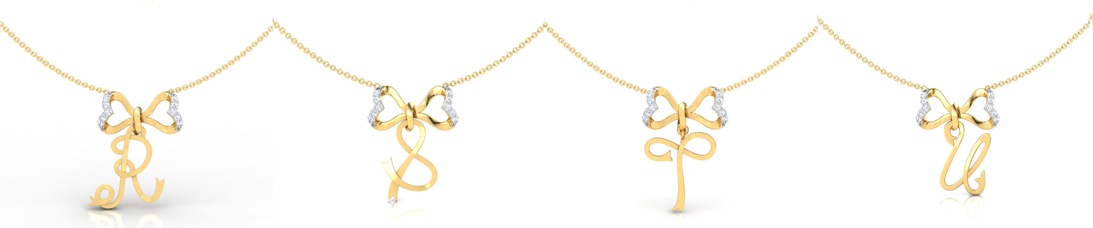 Alphabets Pendant A to Z  3D print model_3