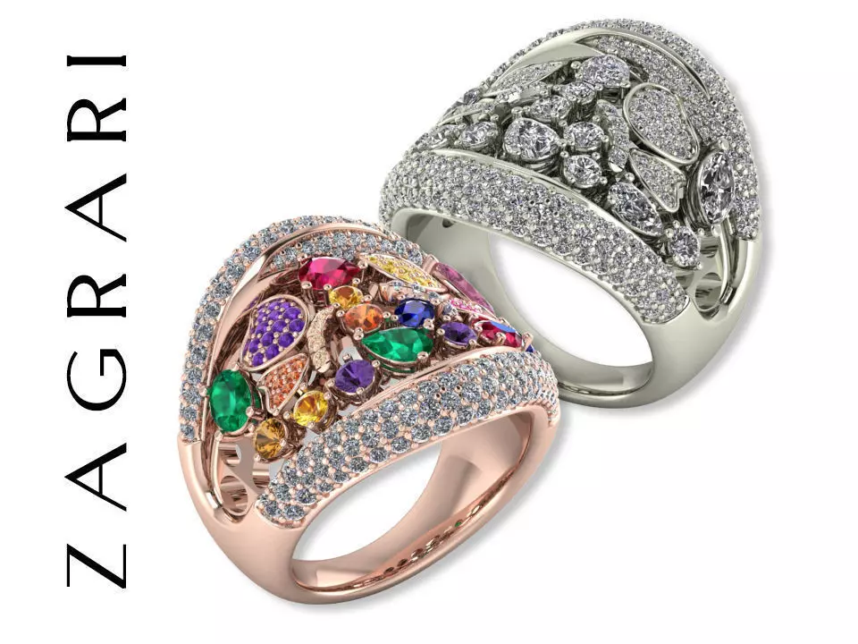 Spring Ring 3D print model