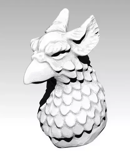 Gryphone Griffin statue bust head