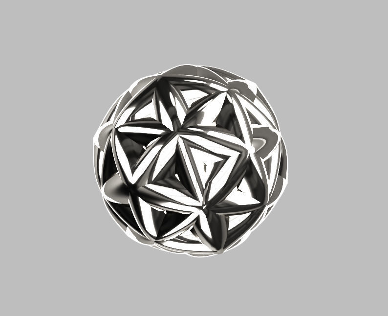 Mathematical art 3D print model_6