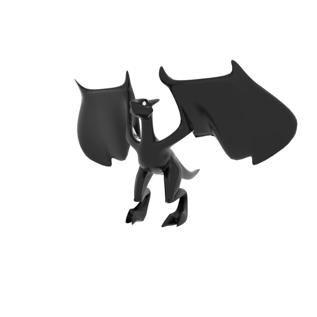 Small Flying Dragon Low-poly 3D model_40