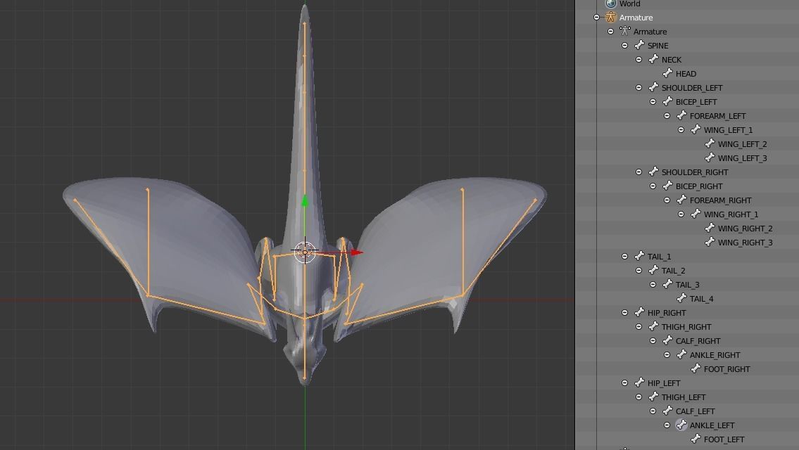 Small Flying Dragon Low-poly 3D model_46