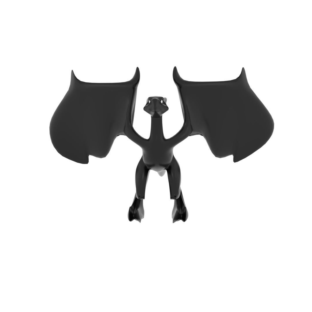 Small Flying Dragon Low-poly 3D model_42