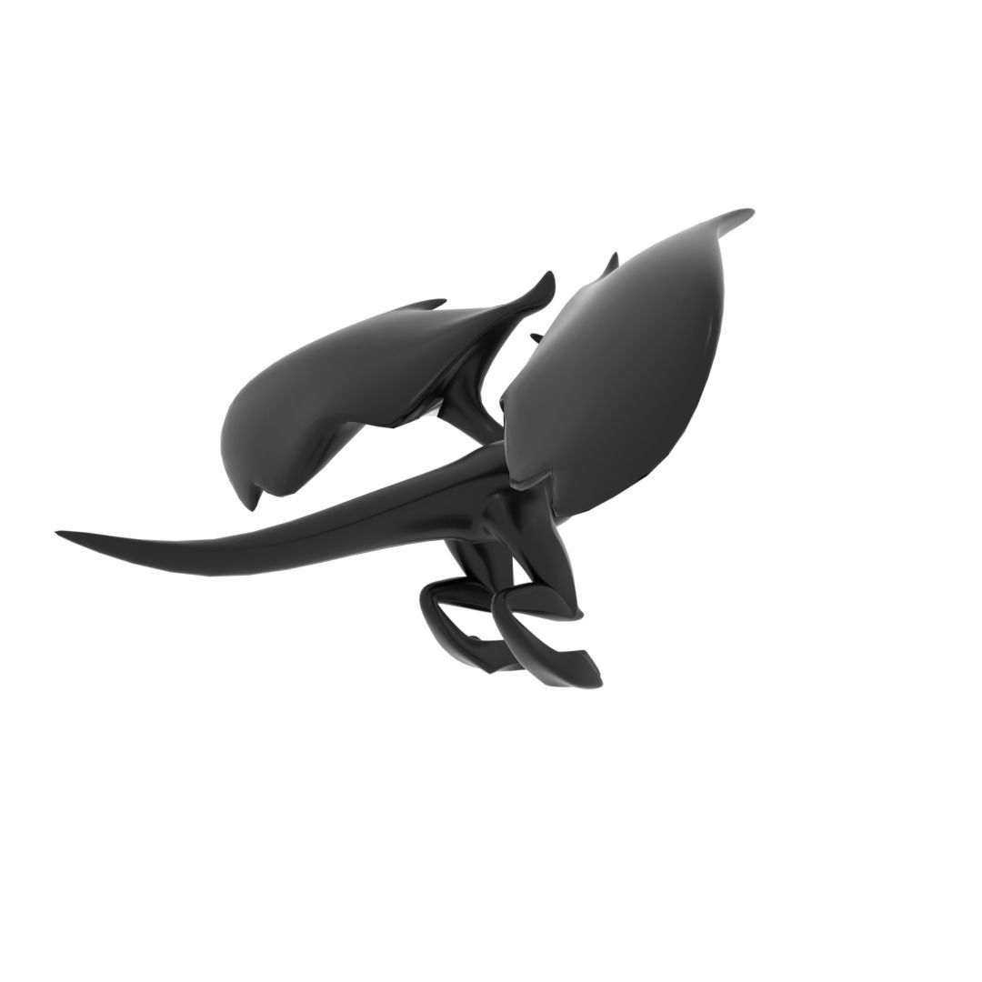 Small Flying Dragon Low-poly 3D model_19