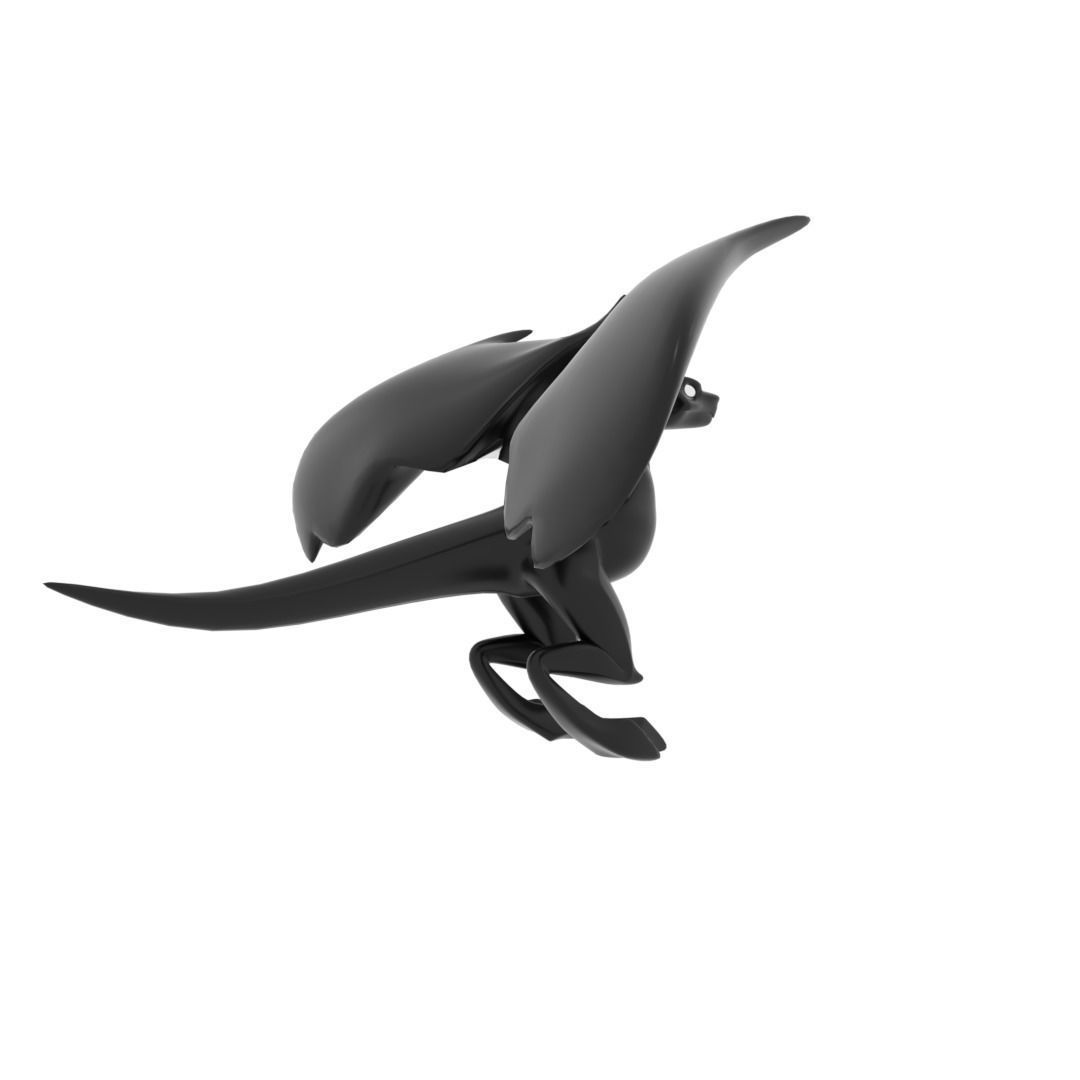 Small Flying Dragon Low-poly 3D model_18