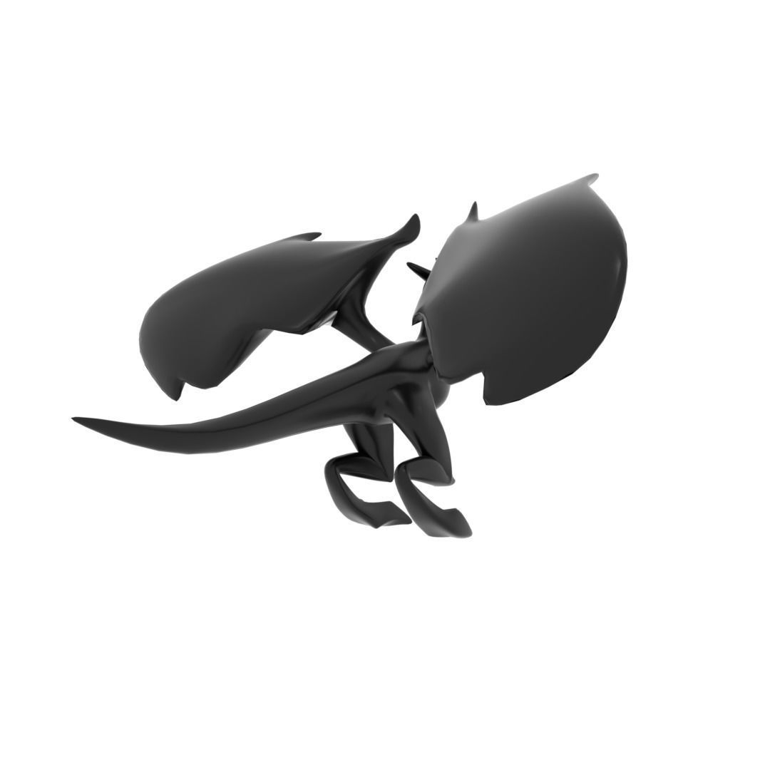 Small Flying Dragon Low-poly 3D model_20