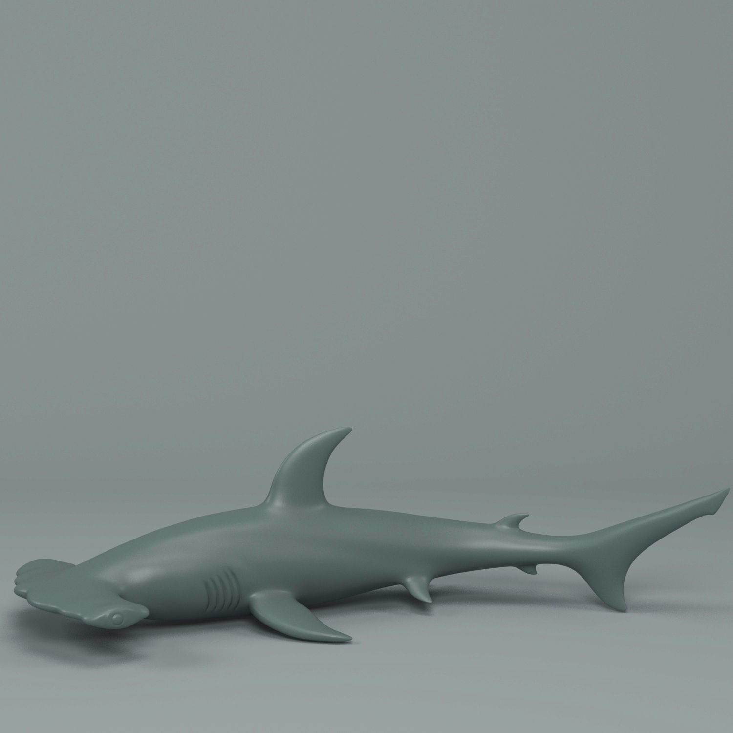 Hammerhead Shark  3D print model_1