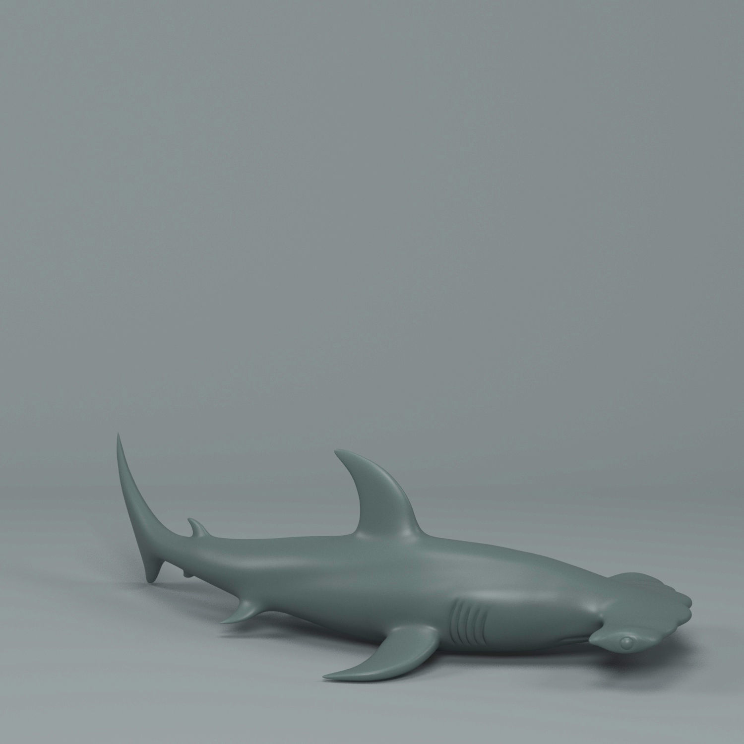 Hammerhead Shark  3D print model_2